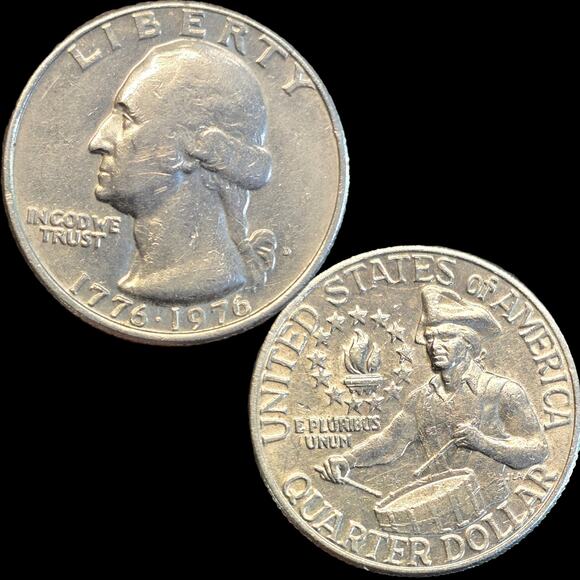 READ Bicentennial Quarter 1976D Double Die Double Ear Crack Die Clash Error Coin - Picture 12 of 12